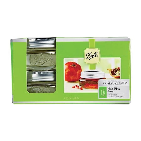 Ball Collection Elite Wide Mouth Canning Jar 8 oz , 4PK 1440061162